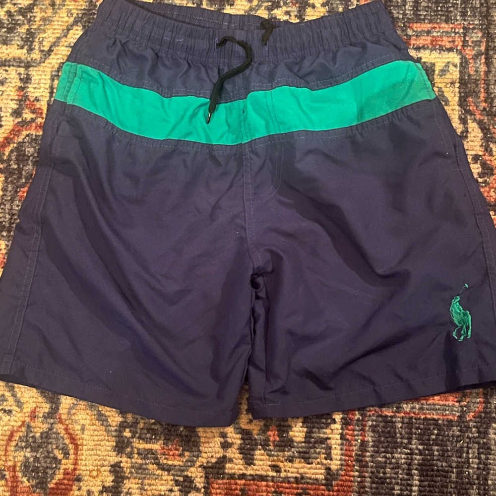 Polo by Ralph Lauren Navy and Green Swim Shorts